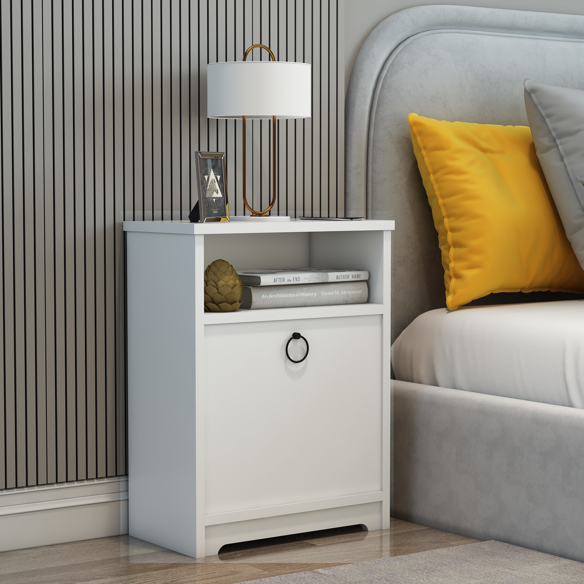 זוג שידות לילה דגם ורדית